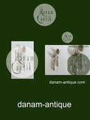 Cohr Elite Sølv Salat Bestik Sæt med Stål Top