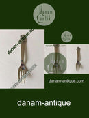 H.C. Andersen Fairytale Child Fork in Silver. The Shepherdess and The Chimney Sweep Horsens