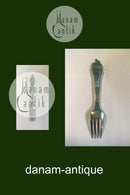 H.C. Andersen Fairy tale Child Fork in Silver. The Swineherd