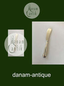 コアーダブルセレーテッドシルバーバターナイフ（スチールブレード付き