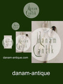 "Champagner" OV Mogensen Kleines Salatbesteck-Set aus Silber und Edelstahl