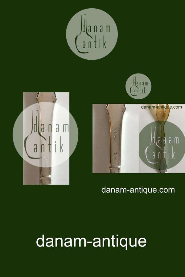 Cohr Salatgaffel i Sølv og Horn Christiansborg