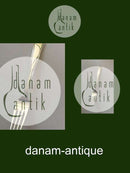 Dobbeltriflet/Old Danish Silver Dinner fork Cohr