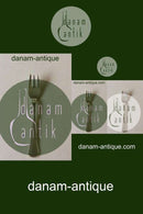 Dobbeltriflet Cohr Sølv Kagegaffel