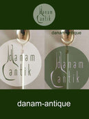 Hans Hansen Amalie Sølv Dessertske med Hvidt Emalje Håndtag