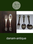 H.C. Andersen Kinderbesteck in Silber, und anderes Kinderbesteck