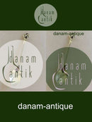 Evald Nielsen Kaffeelöffel mit rotem Stein