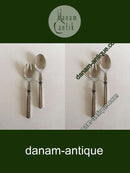 Hans Hansen Heirloom Silver Nr. 18 Salatbesteck aus Sterlingsilber und Stahl