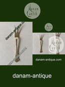 Anton Michelsen Rosenborg Sterling Sølv Kødgaffel