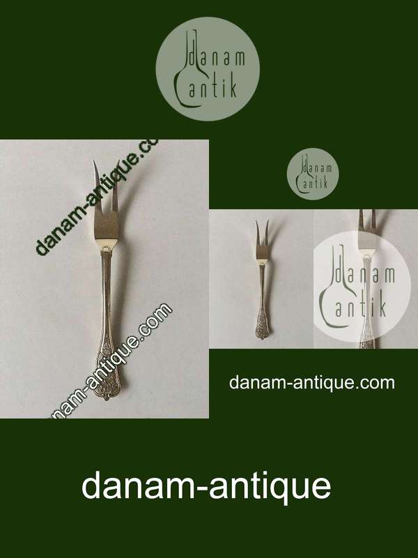 Anton Michelsen Rosenborg Sterling Sølv Kødgaffel