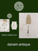 Jens Andersen Denmark Sterling Sølv Kagespade med Drue Ornamenteret Greb