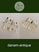 "Susanne" Hans Hansen Sterling Silver Flatware Set for 12 People. 96 Pieces