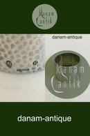 Gehämmerter Serviettenring 830 S. Markiert H.F von 1922