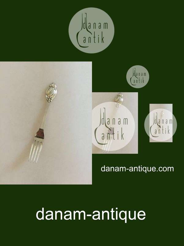 Evald Nielsen No 6 Sølv Frokostgaffel