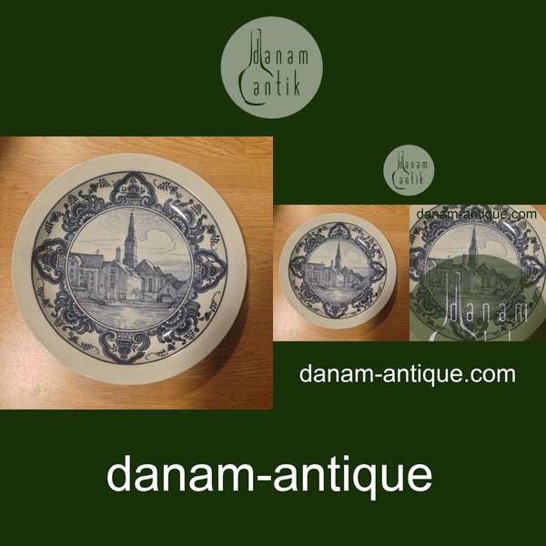 Royal Copenhagen Bonnesens Stel Unika Vægtallerken/Fad Oluf Jensen fra 1918