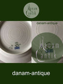 Royal Copenhagen Stel No 93 Asters Hvid Halvblonde m. Blomster og Guldkant Frokosttallerken