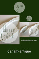 Royal Copenhagen Fiskefad Hvid Svejfet med takket guldkant (Stel 387 / Josephine) No 1561