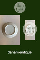 Royal Copenhagen Hvid Svejfet med takket guldkant (Stel 387 / Josephine) Frokosttallerken No 622