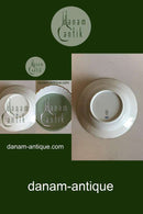 Royal Copenhagen Hvid Svejfet med takket guldkant (Stel 387 / Josephine) Desserttallerken No 604