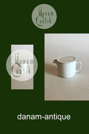 Royal Copenhagen Hvidpot Kande No 6265 med låg No 6318