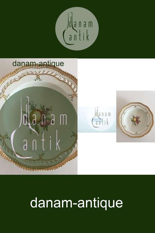 Tidlig Royal Copenhagen Flora Danica Dybtallerken