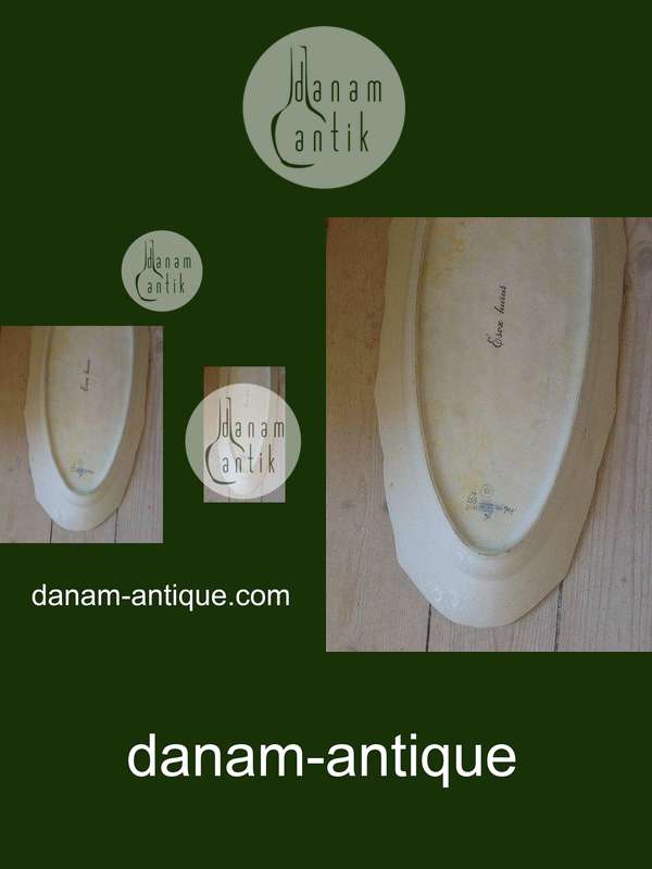 Royal Copenhagen Blue Fish platter with Fish Relief Border No. 1212/3001