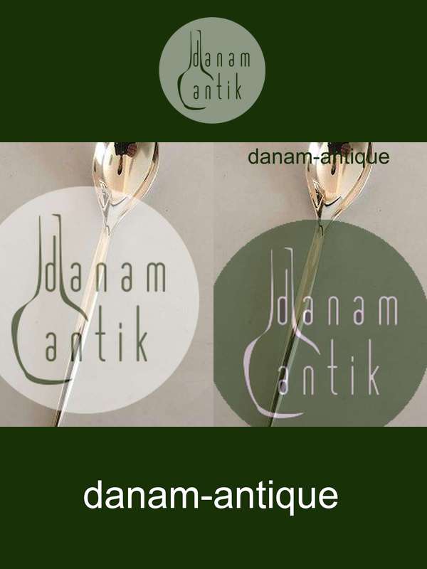 "Tulip" Anton Michelsen Sterling Sølv Barneske / Stor Teske