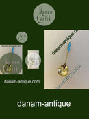 Zuckerlöffel aus Silber und Emaille von Frigast