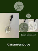 Danish Silver Serving spoon with wood from 1929