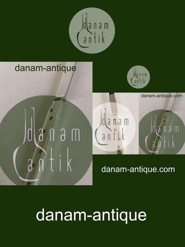 Anton Michelsen Sterling Sølv Barnekniv med Emalje Motiv