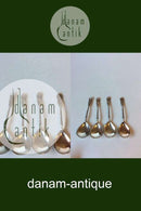 Kunstflidslotteriet or Frederiksborglotteriet 4 Silver Spoons by Vilhelm Christesen silversmithy