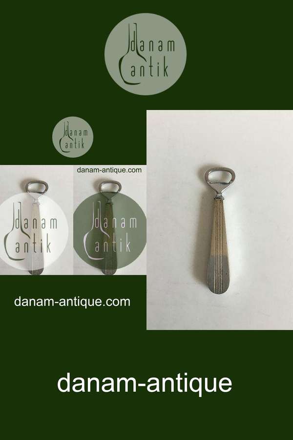 Axel Holm, København Sterling Sølv og Rustfrit Stål Øloplukker