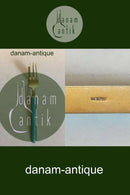 Forgyldt Sterling sølv med blå emalje Kagegaffel