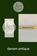 Forgyldt Sterling Sølv med Lyseblå Emalje Pålægsgaffel