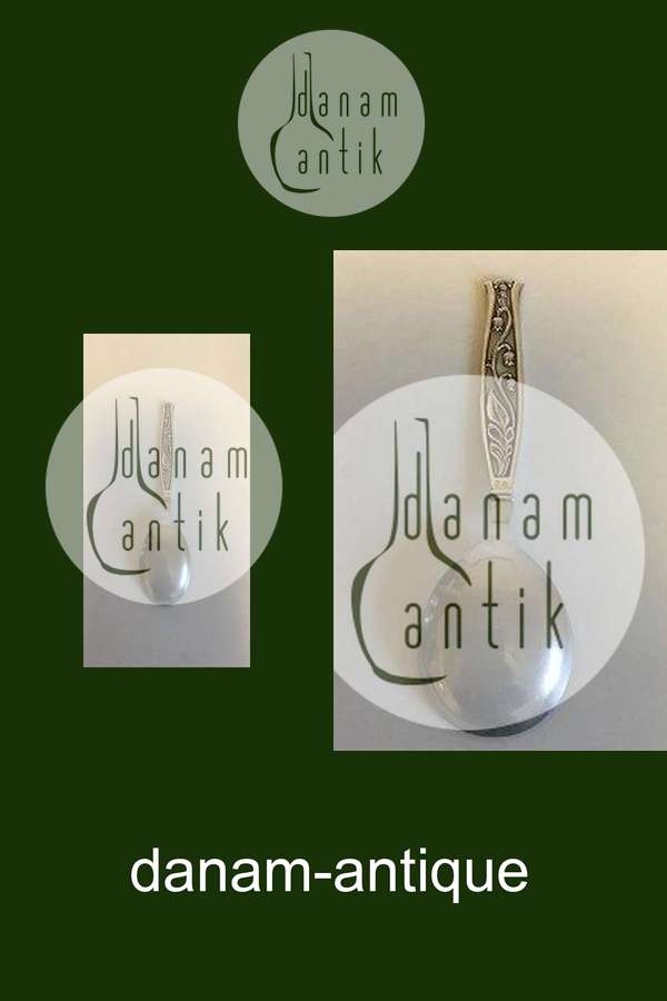 Sølv Serveringsske med laf af rustfrit stål