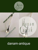 Hans Hansen Sterling Sølv Lang Teske / Cocktail Ske med Løver