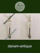 Evald Nielsen No. 2 Kødgaffel i Sterling Sølv