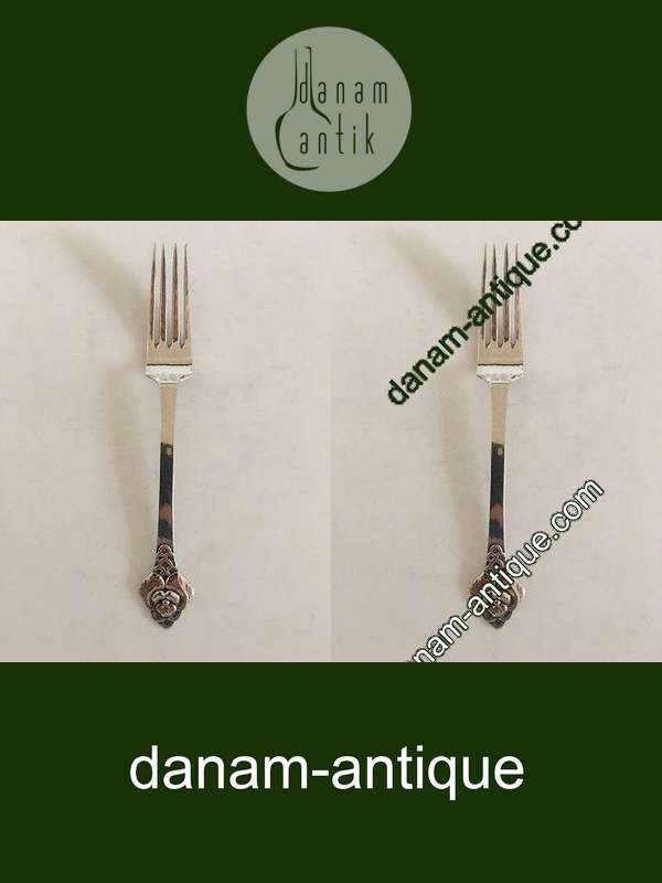 Evald Nielsen No. 2 Frokostgaffel i Sølv