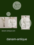 Evald Nielsen No. 2 Dessert Ske i Sølv, Rund Form