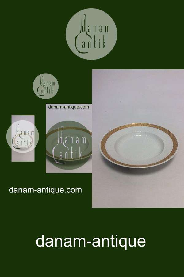 Royal Copenhagen Guld Vifte Dyb Tallerken No 11514