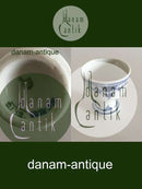 Royal Copenhagen Blauer geriffelter Eierbecher Nr. 2132