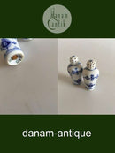 Royal Copenhagen Musselmalet Riflet Salt og Peber Sæt No 439