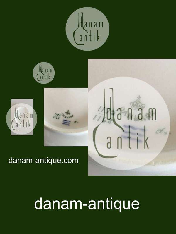 Royal Copenhagen Purpur med Guld Gennembrudt Desserttallerken No 1168