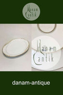 Royal Copenhagen Stel nr. 117 Art Nouveau med gulddekoration Serving Platter