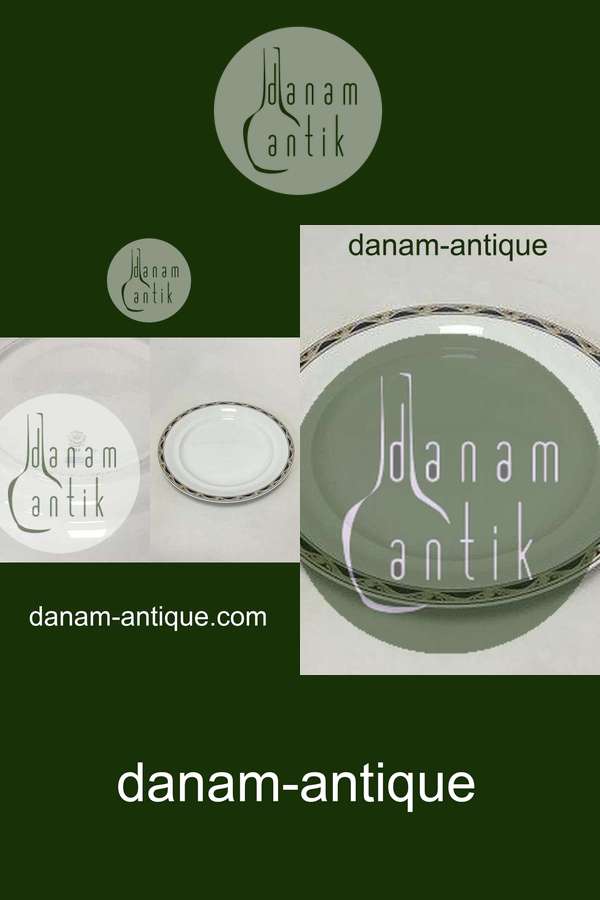 Royal Copenhagen Magnolia Danske Bank Runder Servierteller Nr. 376