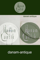 Royal Copenhagen Tradition Hvid Halvblonde m. Guld Aflangt kagefad No 613