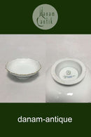 Royal Copenhagen Tradition White Half Lace w. Gold Small Bowl on foot No No 511