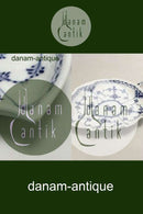 Royal Copenhagen Blau geriffelt Hälfte Spitze Blatt geformt Kuchen Schüssel Nr. 548