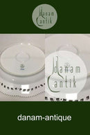 Royal Copenhagen Hvid Flora Danica / Perlestel Fad med gennembrudt kant No. 3574