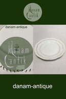 Royal Copenhagen Hvid Flora Danica / Perlestel Fad med gennembrudt kant No. 3574